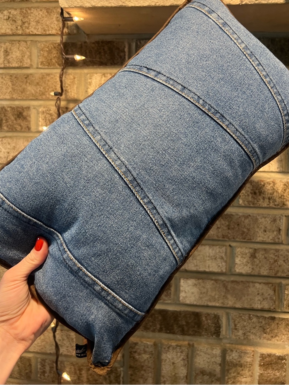 Woolrich Denim Throw Pillow